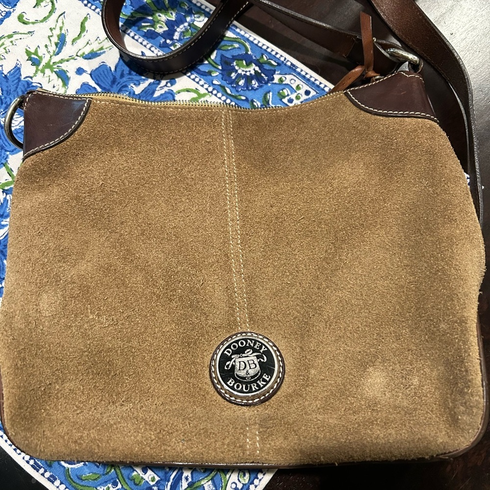 Dooney & Bourke Brown Suede Bag - Picture 9 of 11